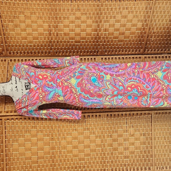 Lilly Pulitzer, Summer, Spring, Adriana Jersey V-neck, Colorful Wrap Maxi Dress - Picture 2 of 9